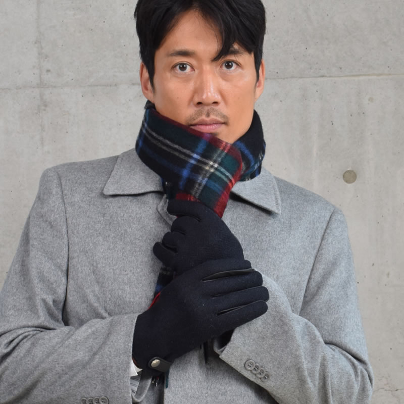 ハリスツイード グローブ 手袋 [Merfirge]Harris Tweed ウール メンズ (HT2406)【ゆうパケット送料無料】