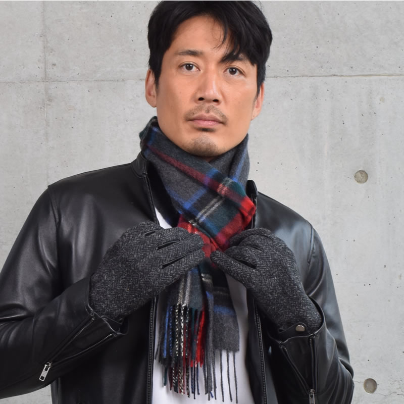 ハリスツイード グローブ 手袋 [Merfirge]Harris Tweed ウール メンズ (HT2406)【ゆうパケット送料無料】