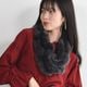 レッキス ラビット スヌード ファースヌード レディース 冬 防寒具 マフラー 毛皮 ファーマフラー スカーフ snood レディス ミセス ファッション(FM3608)