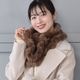 レッキス ラビット スヌード ファースヌード レディース 冬 防寒具 マフラー 毛皮 ファーマフラー スカーフ snood レディス ミセス ファッション(FM3608)