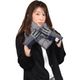 ダウンマフラー＆ハリスツイード 手袋 エコファー ギフト セット[Merfirge] Harris Tweed 本革 ラム革 レザー グローブ スマホ手袋 ウール クリスマス ギフト (XS2538)