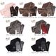 ファー マフラー＆ハリスツイード 手袋 エコファー ギフト セット[Merfirge] Harris Tweed 本革 ラム革 レザー グローブ  スマホ手袋 ウール クリスマス ギフト (XS2530)