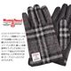 ハリスツイード グローブ 手袋  [Merfirge]Harris Tweed 本革 ラム革 レザー グローブ タッチパネル対応 スマホ対応 スマホ手袋 ウール メンズ クリスマス ギフト (HT2305)