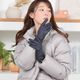 レザー手袋 グローブ スマホ対応 革手袋 レディース [Merfirge] 暖かい 防風 シープスキン スマートフォン対応 女性 手袋 本革 レザー 秋冬 防寒対策 おしゃれ 無地 クリスマスギフト プレゼント 彼女 女性 通勤 通学 ブランド (lg1406)