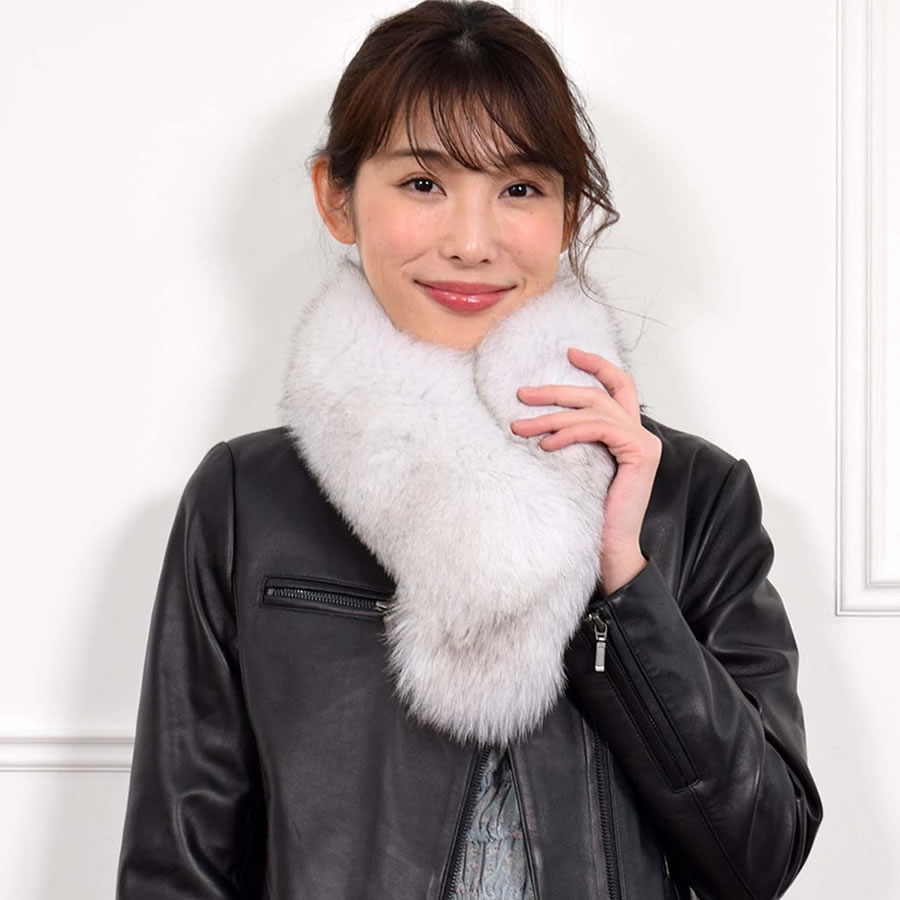 日本製 SAGAフォックスマフラーファー ファーマフラー マフラー 毛皮・ファー 女性用 レデイース プレゼント ギフト フォックスマフラー 結婚式 ミセス ファッション (f5010)