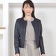 レザージャケット[Merfirge] ラム レザー ノーカラージャケット レディス 結婚式 レザー プレゼント 本革 本皮  ライダースジヤケット