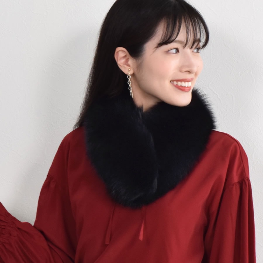 訳ありアウトレット ファー マフラー SAGA フォックス マフラークリップ付 マフラ- 結婚式 フォックス サガフォックス 毛皮・ファー プレゼント ギフト フォックスマフラー 結婚式 ミセス ファッション(FF4090)