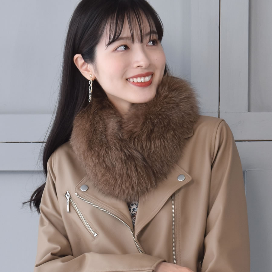 訳ありアウトレット ファー マフラー SAGA フォックス マフラークリップ付 マフラ- 結婚式 フォックス サガフォックス 毛皮・ファー プレゼント ギフト フォックスマフラー 結婚式 ミセス ファッション(FF4090)