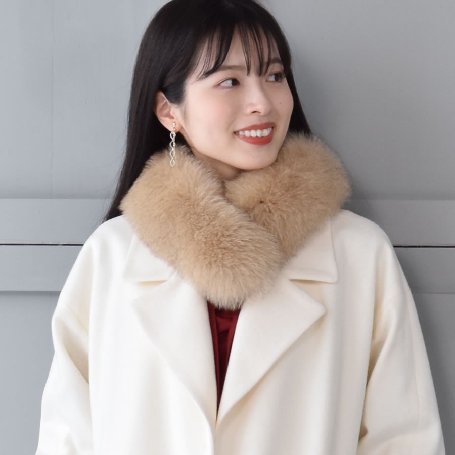 訳ありアウトレット ファー マフラー SAGA フォックス マフラークリップ付 マフラ- 結婚式 フォックス サガフォックス 毛皮・ファー プレゼント ギフト フォックスマフラー 結婚式 ミセス ファッション(FF4090)