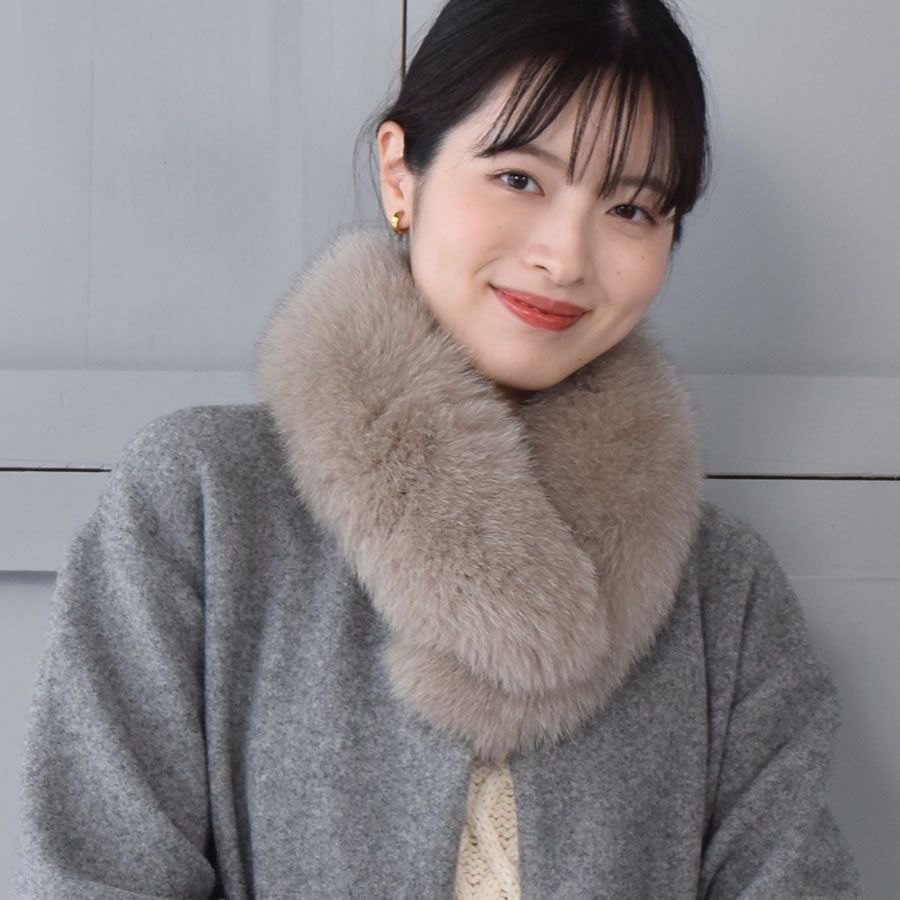 訳ありアウトレット ファー マフラー SAGA フォックス マフラークリップ付 マフラ- 結婚式 フォックス サガフォックス 毛皮・ファー プレゼント ギフト フォックスマフラー 結婚式 ミセス ファッション(FF4090)
