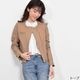 ライダースジャケット[Merfirge]ラムレザー  ノーカラーレディース レディス 結婚式 レザー プレゼント 本革 本皮 レザージャケット (kt61151)