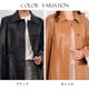 レザー リバーシブル ジャケット ステンカラー[MONCADA]タイプ 革 毛皮 ファー 女性用 レデイース プレゼント ギフト ミセス ファッション(la4960)