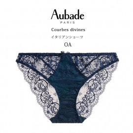 ショーツ 大きいサイズ オーバドゥ Courbes Divines イタリアンショーツ 総レース インポート ランジェリー フランス レース セクシー Aubade 40代 50代