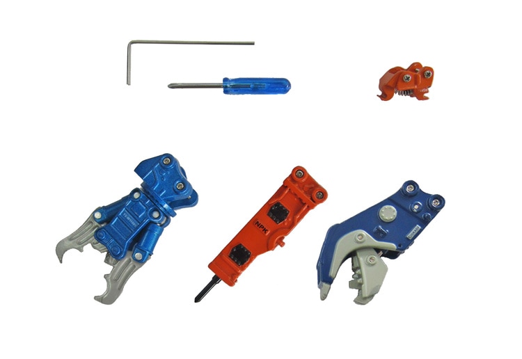 ZH200/ZX200クラス用ATT4種セット(1/50) | SCALE MODEL | 日立建機日本