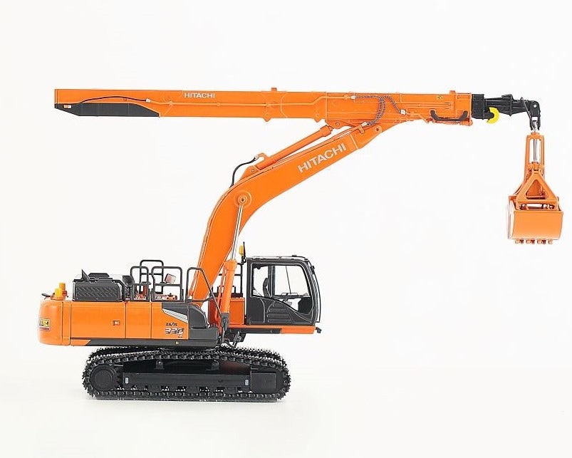 HITACHI　ZAXIS330LCテレスコ　クラムシェル　KOMATSU ZX330LC【Clamshell】5倍速 - YouTube