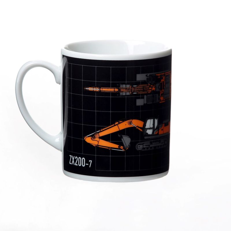 マグカップ＿ダイヤグラム黒 | GOODS | 日立建機日本オンラインストア