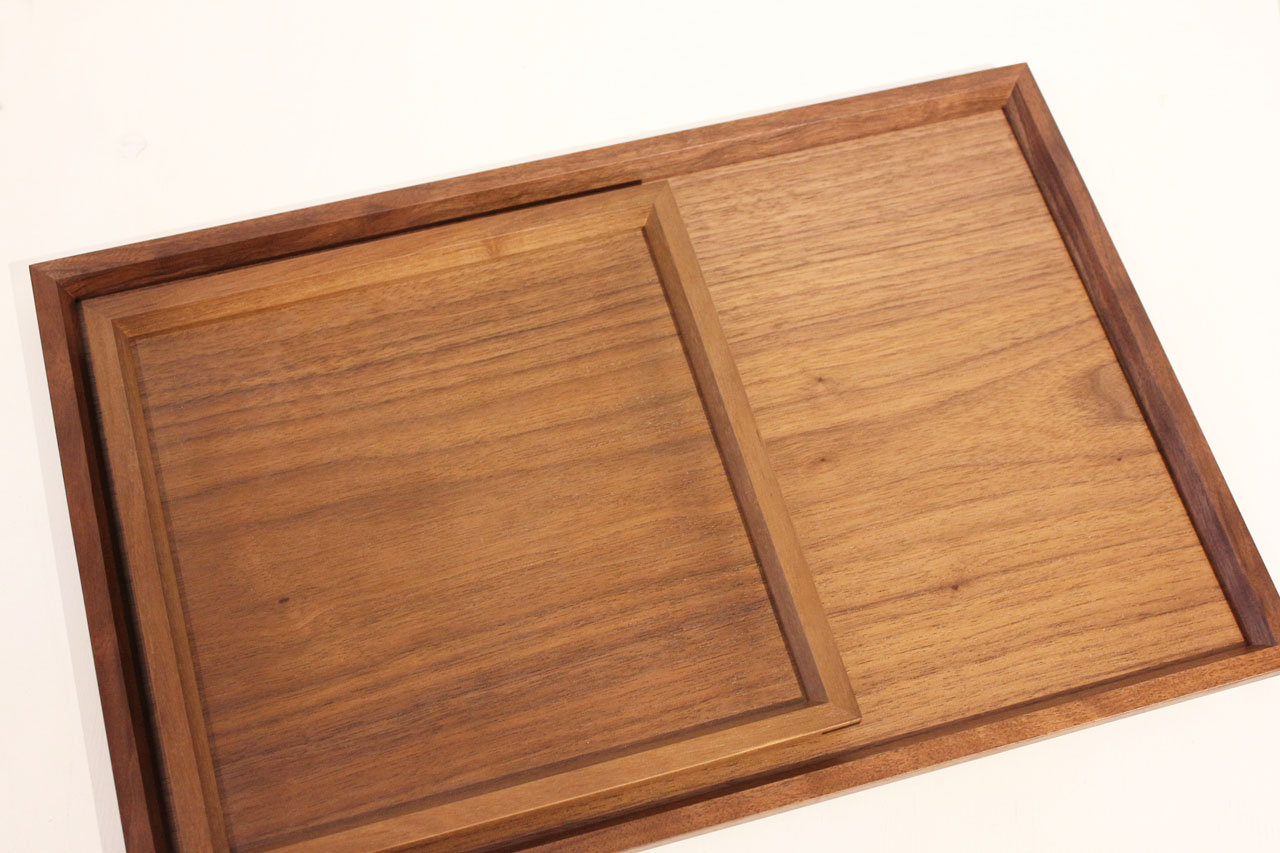 渡邉主税|Bonnuiトレー[小]ブラックウォールナット