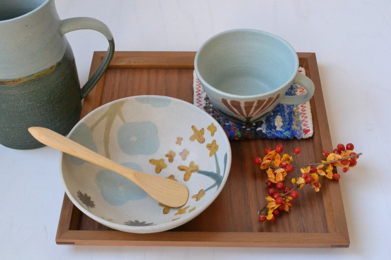 渡邉主税|Bonnuiトレー[小]ブラックウォールナット