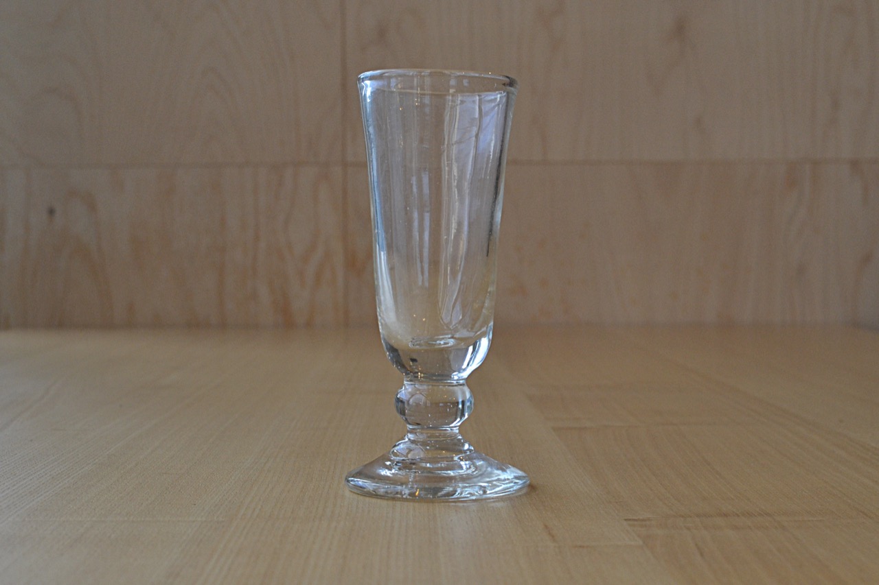安土忠久氏作 吹きガラスワイングラス2個セット 安土忠久氏作 吹き