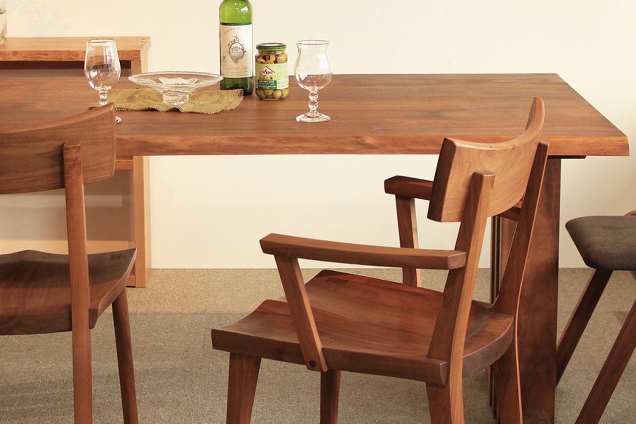 040A ブラックウォールナットアームチェア