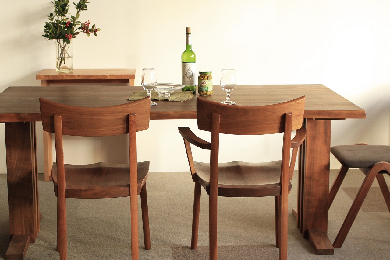 040A ブラックウォールナットアームチェア