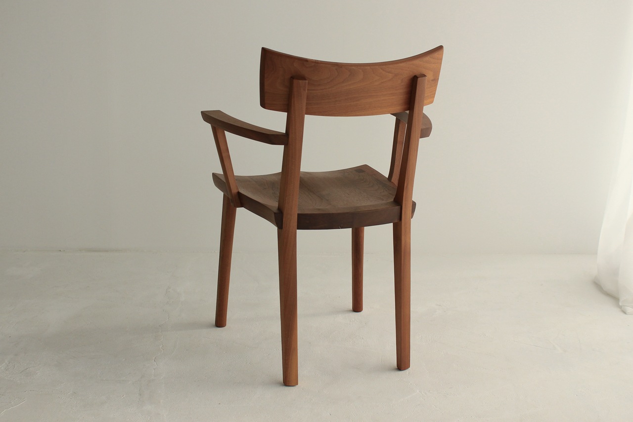 040A ブラックウォールナットアームチェア