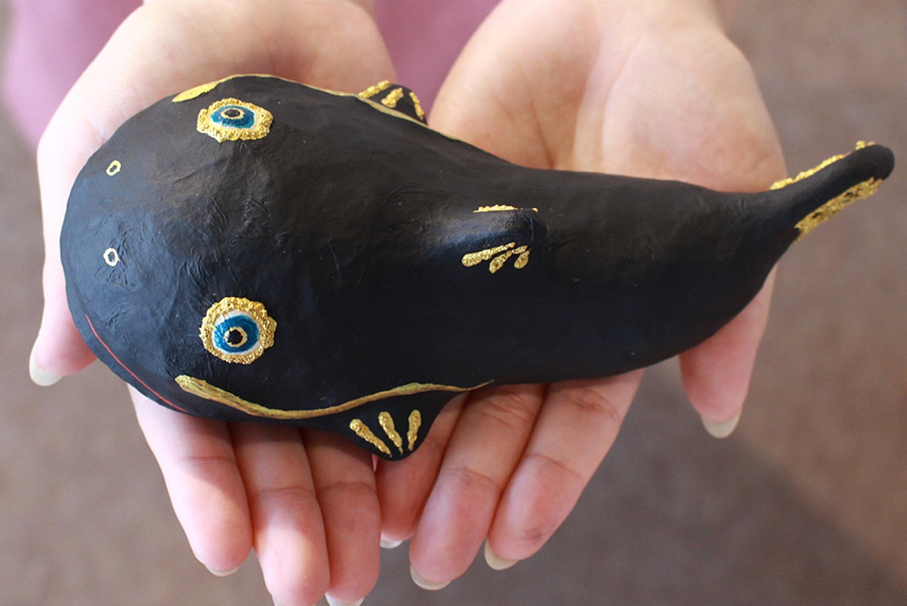 平野 明|張り子 なまず