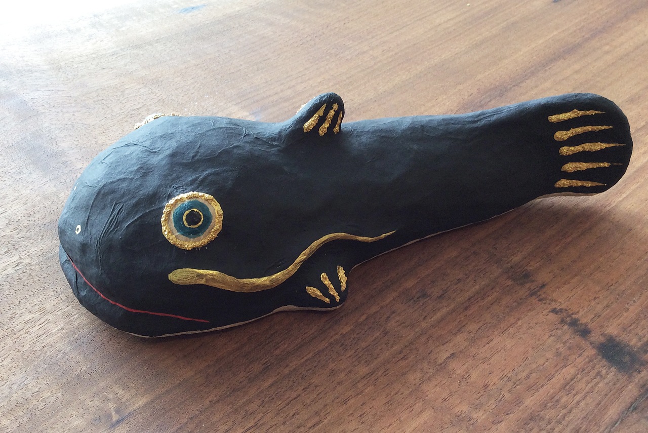 平野 明|張り子 なまず