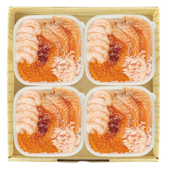 【夏ギフト】ふくいサーモン入り海鮮丼の具詰合せ