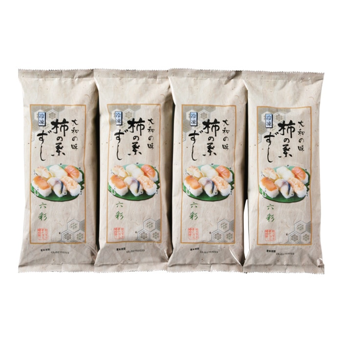 【冬ギフト】大和の味 柿の葉寿司六彩4本セット