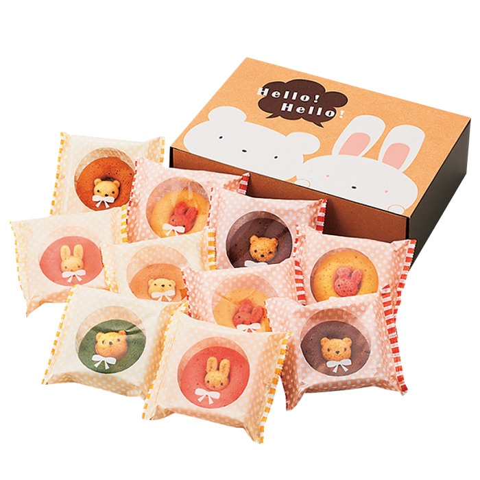 【冬ギフト】アニマルドーナツ 10個