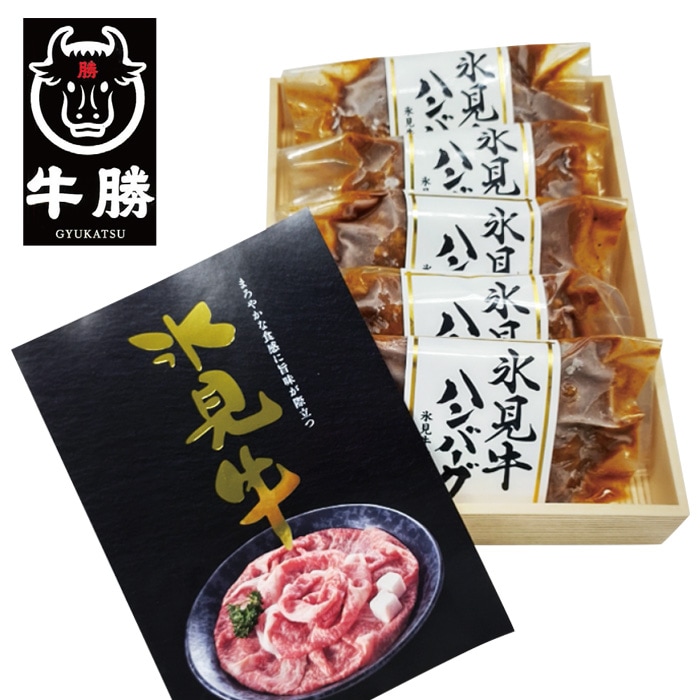 【冬ギフト】氷見牛ハンバーグ 5個