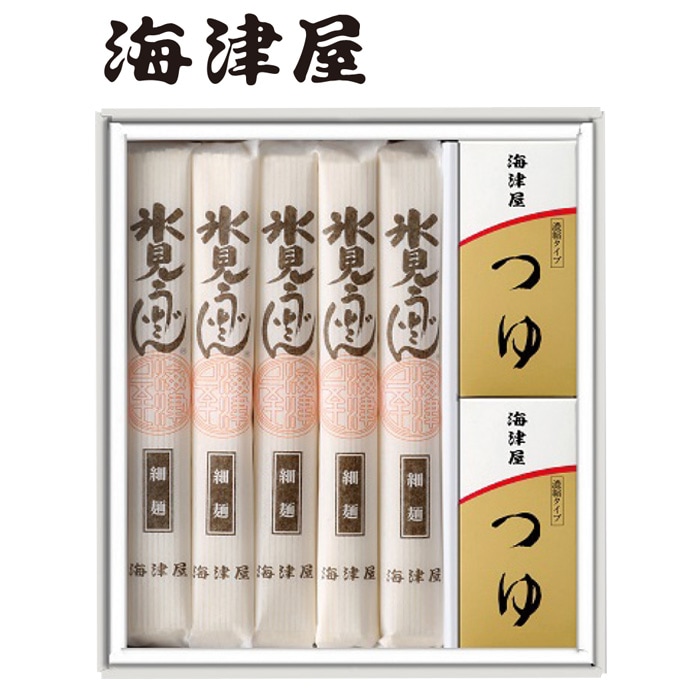 【冬ギフト】氷見うどん細麺 5本つゆセット