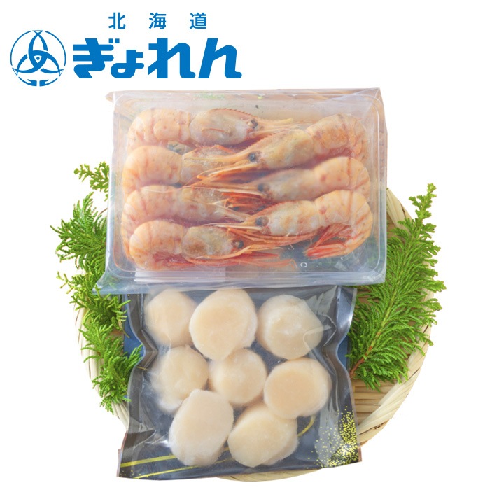 【夏ギフト】北海道産ぼたんえび・ほたてセット
