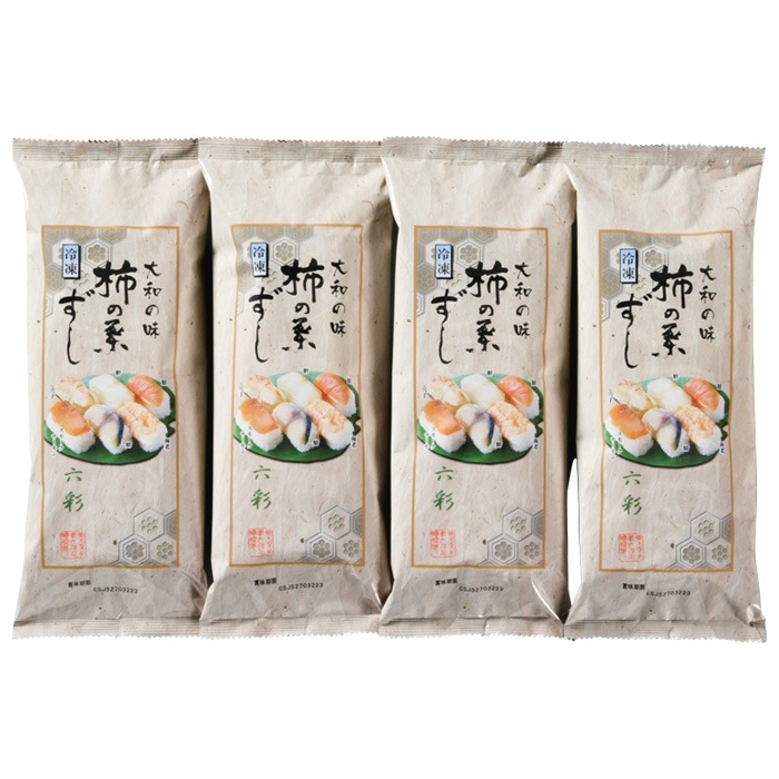【夏ギフト】大和の味 柿の葉寿司六彩4本セット