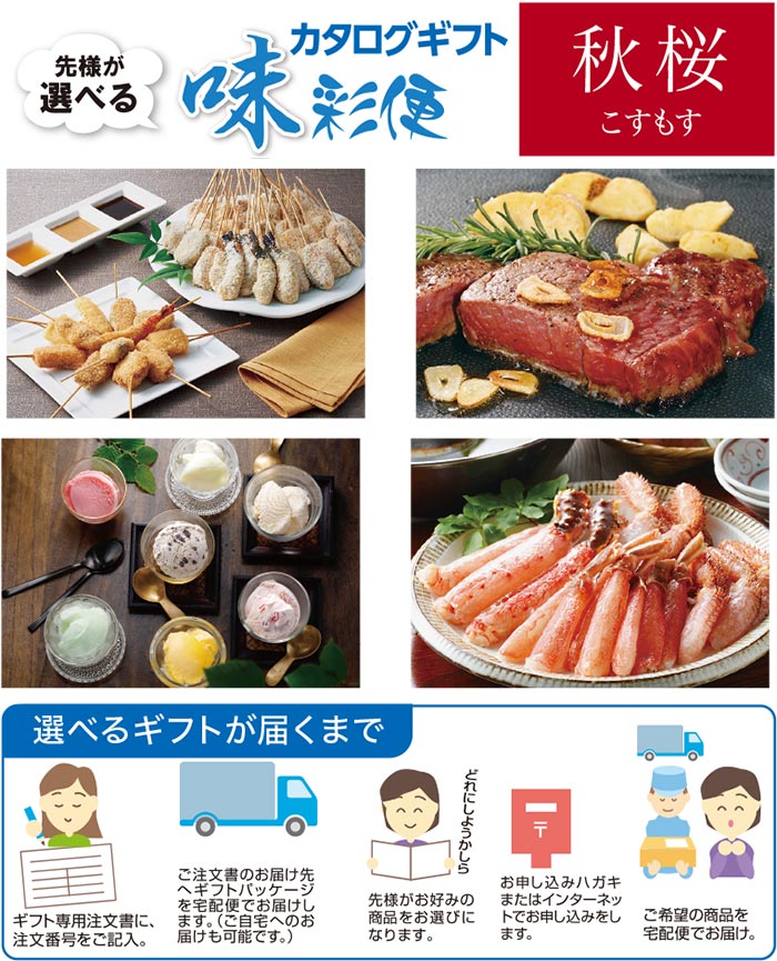 【夏ギフト】選べるギフト味彩便 秋桜（こすもす）コース