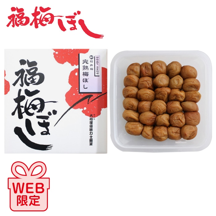 【冬ギフト】甘仕立てうす塩味福梅ぼし完熟　塩分5%