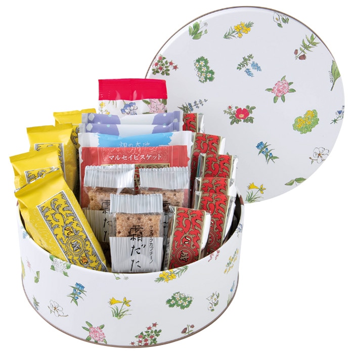 ♡ 10/12まで 花群 冬芽 コレ缶 60点 冬ギフト】六花セレクト缶（花柄） 18個入｜種類から商品をさがす