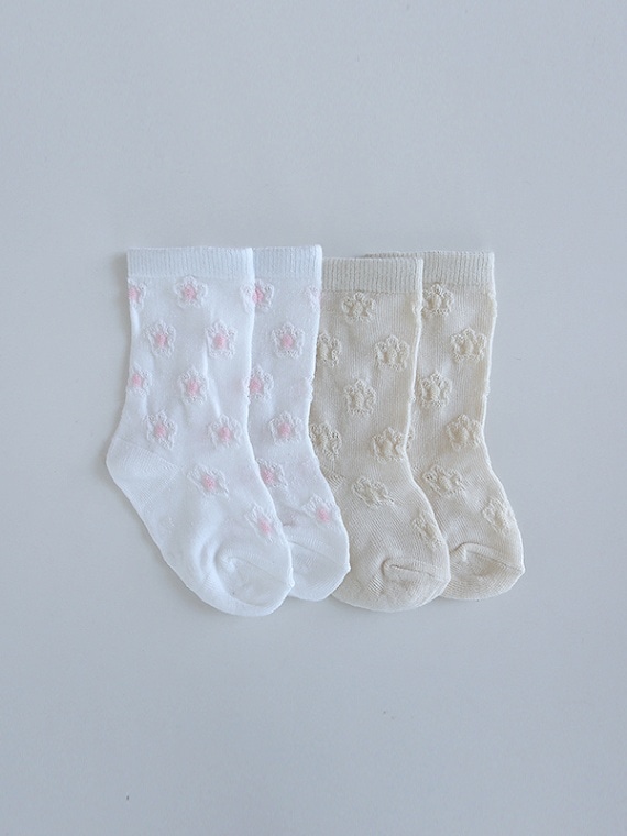 outotsu poco flower socks pair set