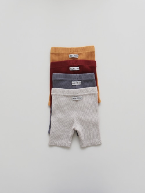 frutta rib half leggings (4color)