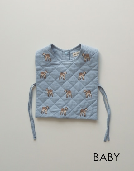 Side Bow Little Goat Quilting Vest  