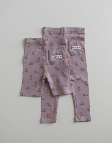 Kids Long and Half Busy Little Rabbits Leggings