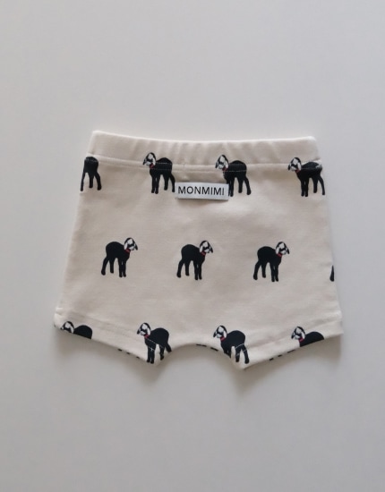 Square Short Pants-Black Goat