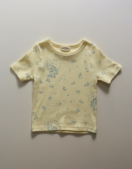 Kids Half Tops-FarFar Yellow Star