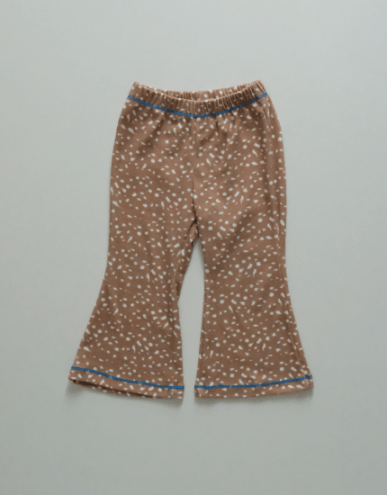 Flare Pants -Fawn Dots