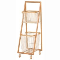 Mash（マッシュ）リヴ キャリーバスケットワゴンM GY | ハンプ