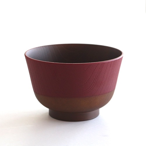 日本伝統色 塗分汁椀 古代朱