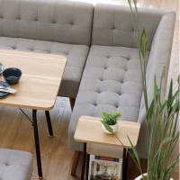 ミルバーン　北海道民芸家具　ホクミン　2Pソファ　セパレートタイプ 2口コンセント付きのマルチソファー!ブルー色! SO-ISC-BL 後藤