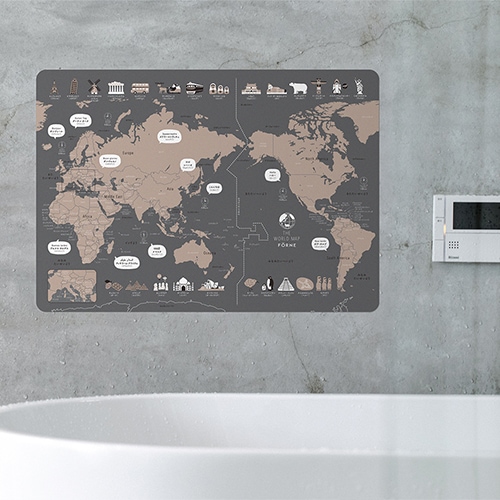 FORNE（フォルネ）　world map poster 世界地図ポスター