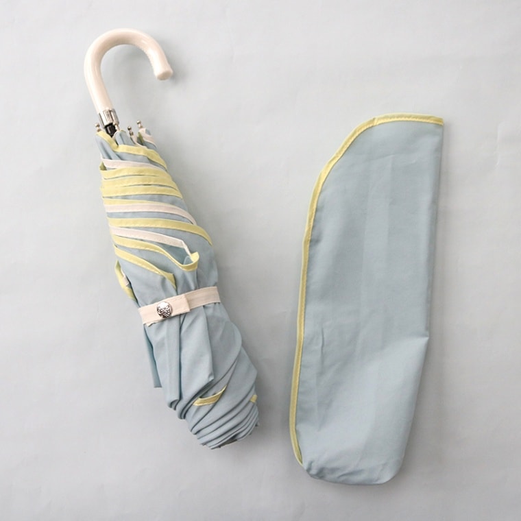 雨傘（折傘）バイカラーパイピング　ミニ　ＧＲ